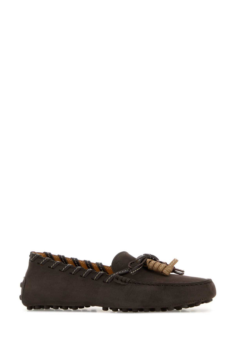 Dark Brown Suede Loafers 2