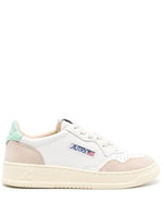 White Pink Logo Sneakers 1