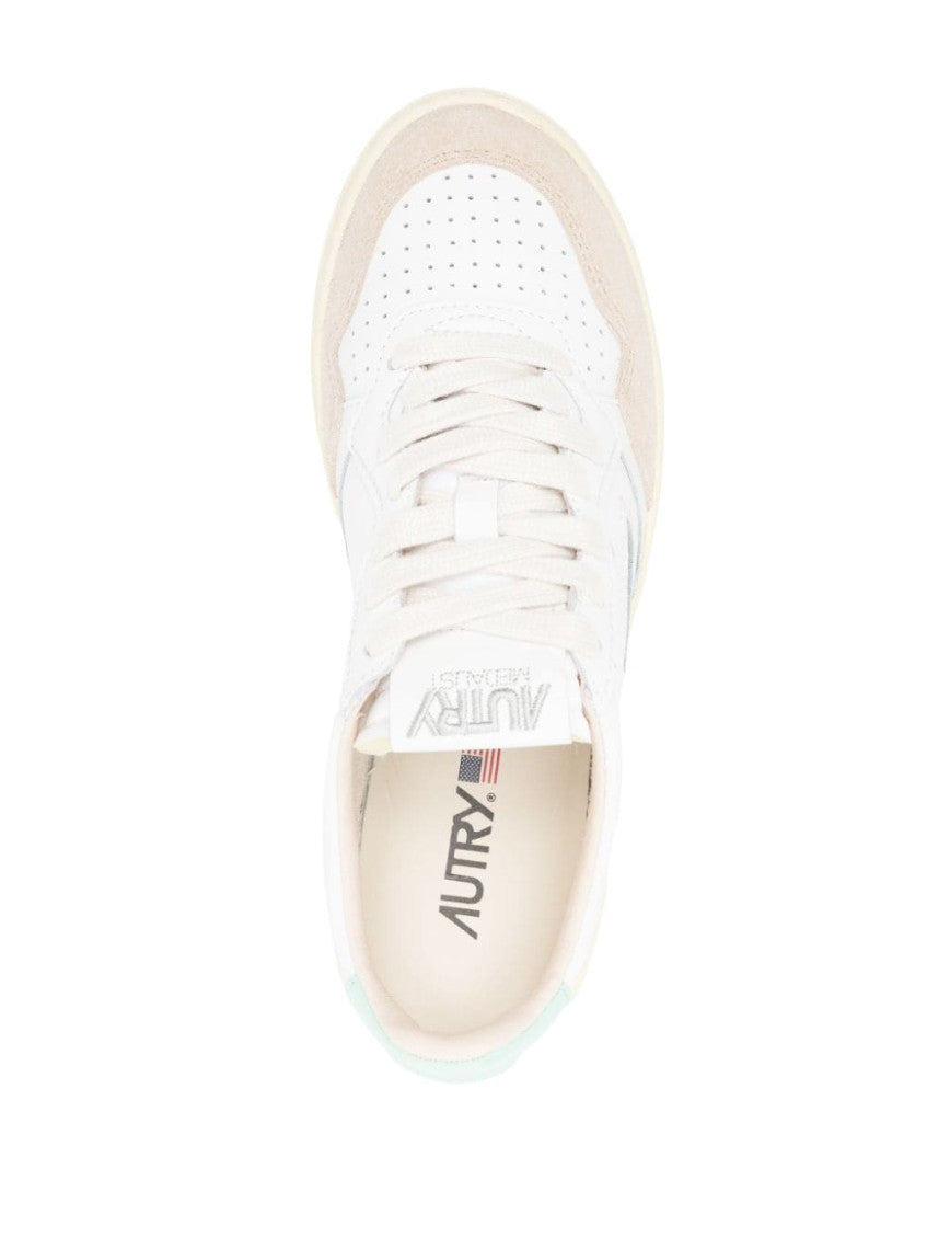 White Pink Logo Sneakers 2