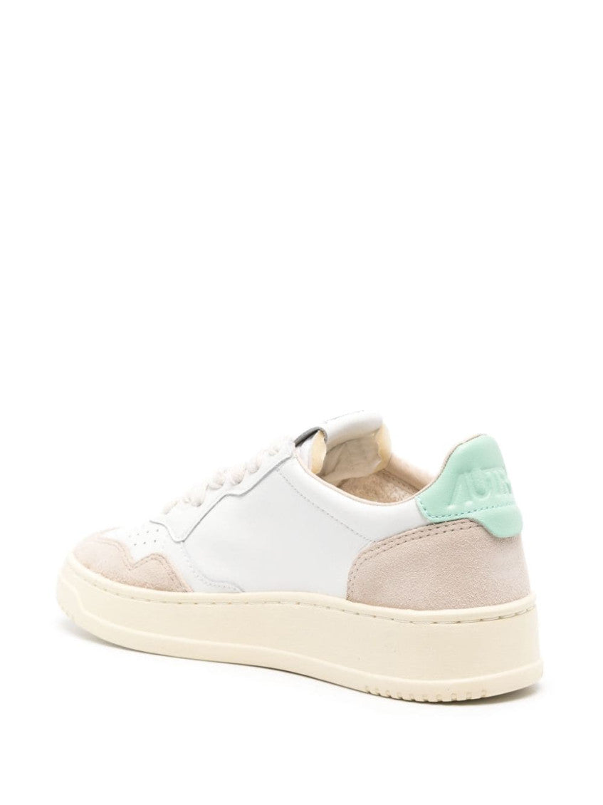 White Pink Logo Sneakers 4