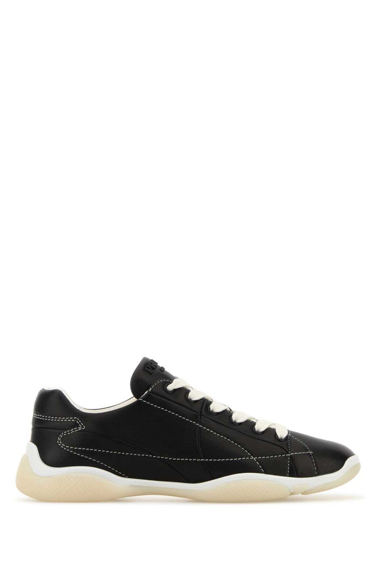 Black Leather Sneakers 1