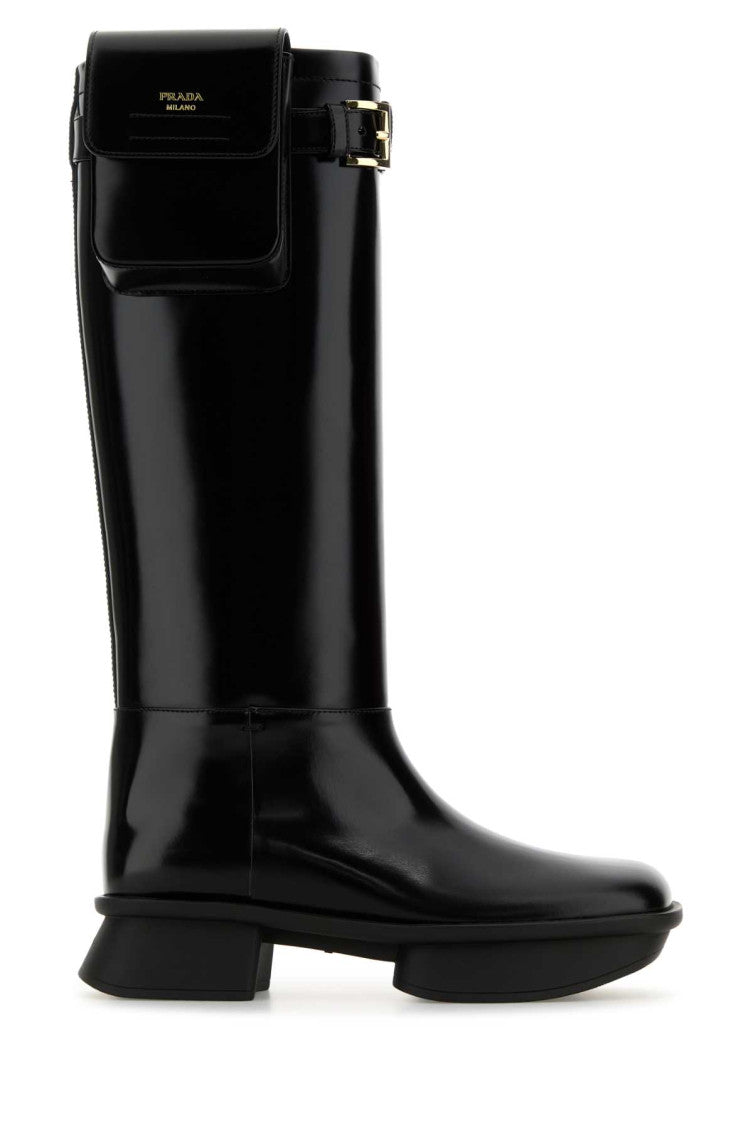 Black Leather Boots 1