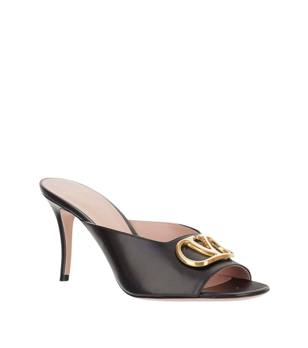 Black Logo Heels 1