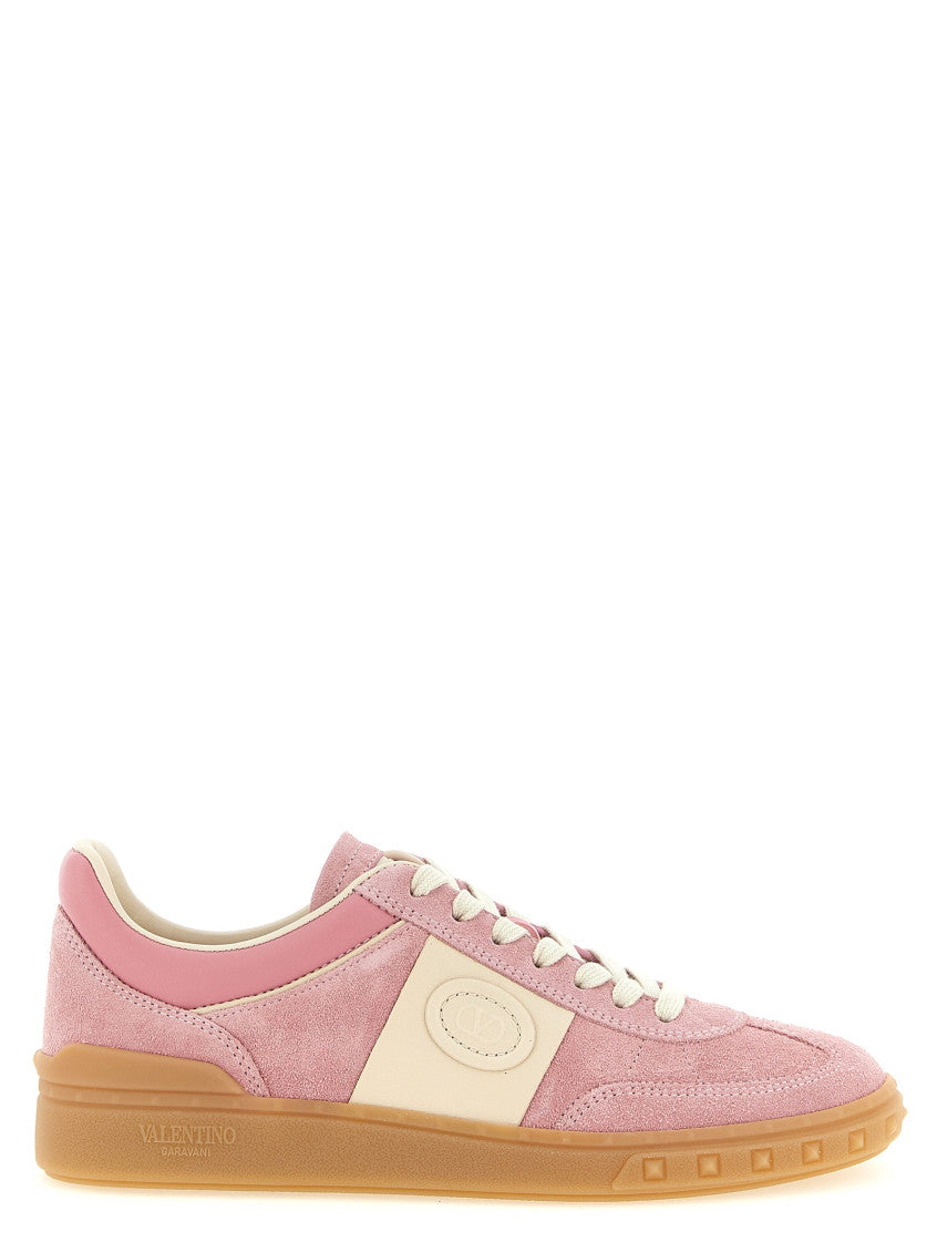 Pink Lace Up Sneakers 1