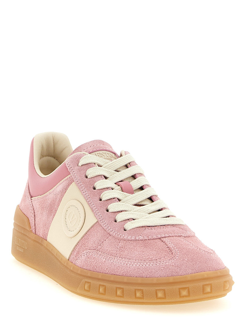 Pink Lace Up Sneakers 2