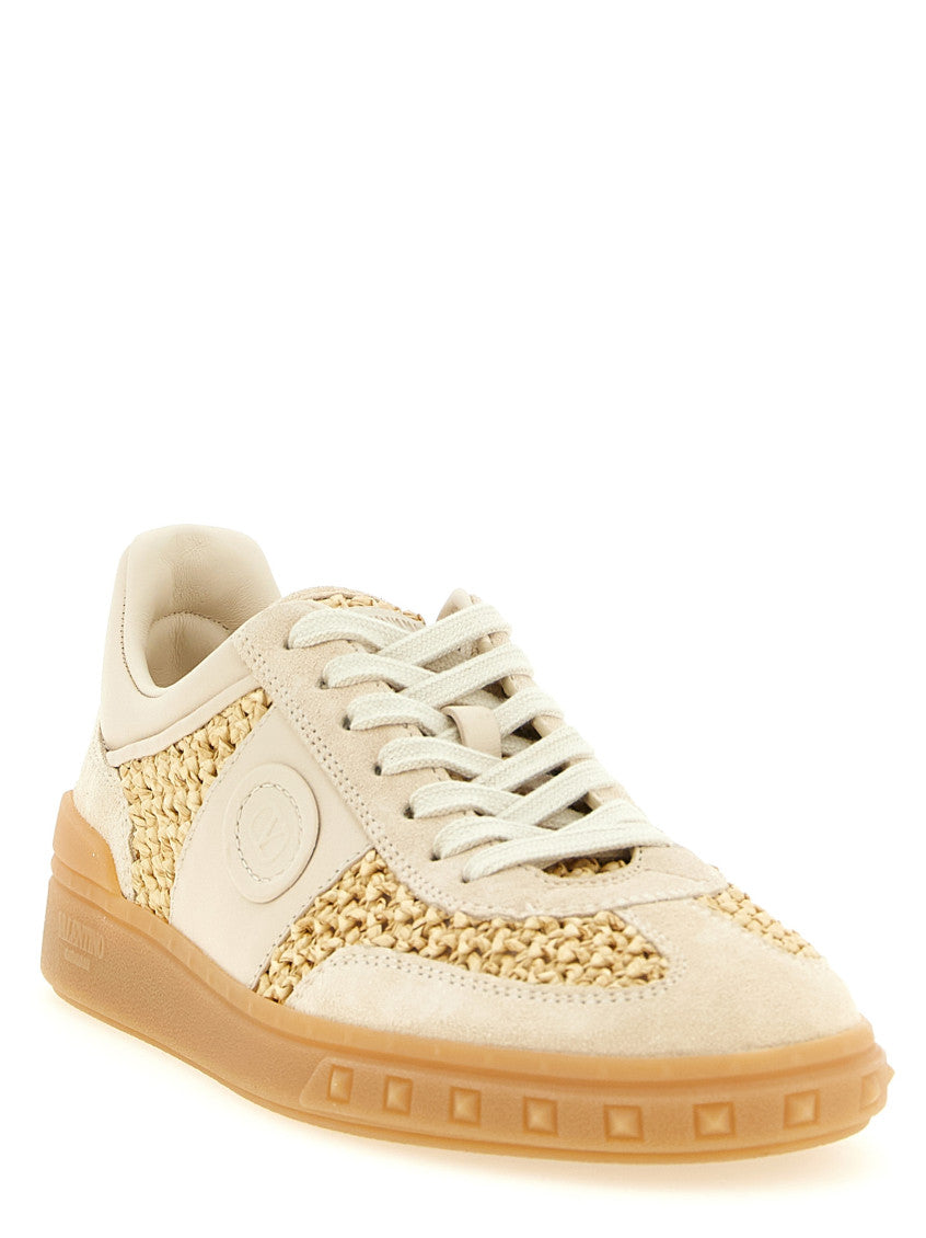 Beige Lace Up Sneakers 2