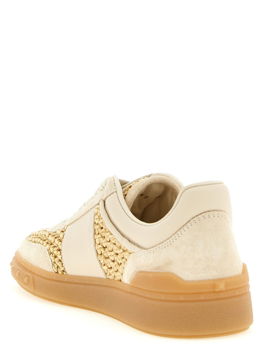 Beige Lace Up Sneakers 3