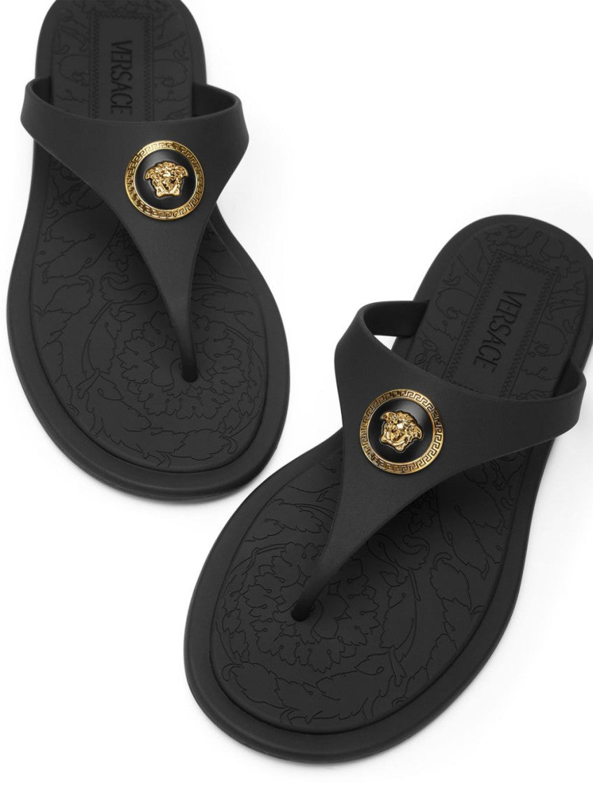 Black Logo Slippers 1