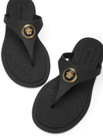 Black Logo Slippers 1