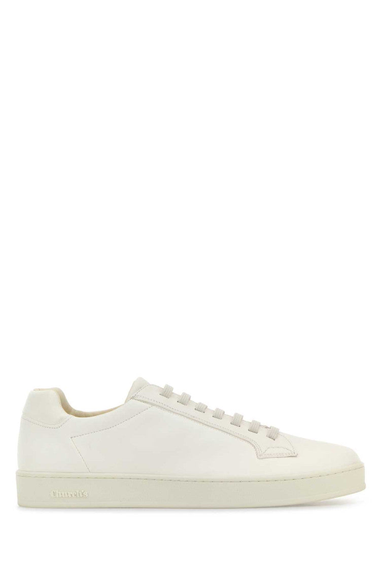 White Leather Sneakers 1
