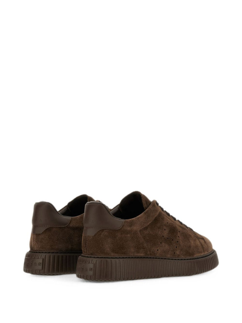 Brown Lace-up Sneakers 2