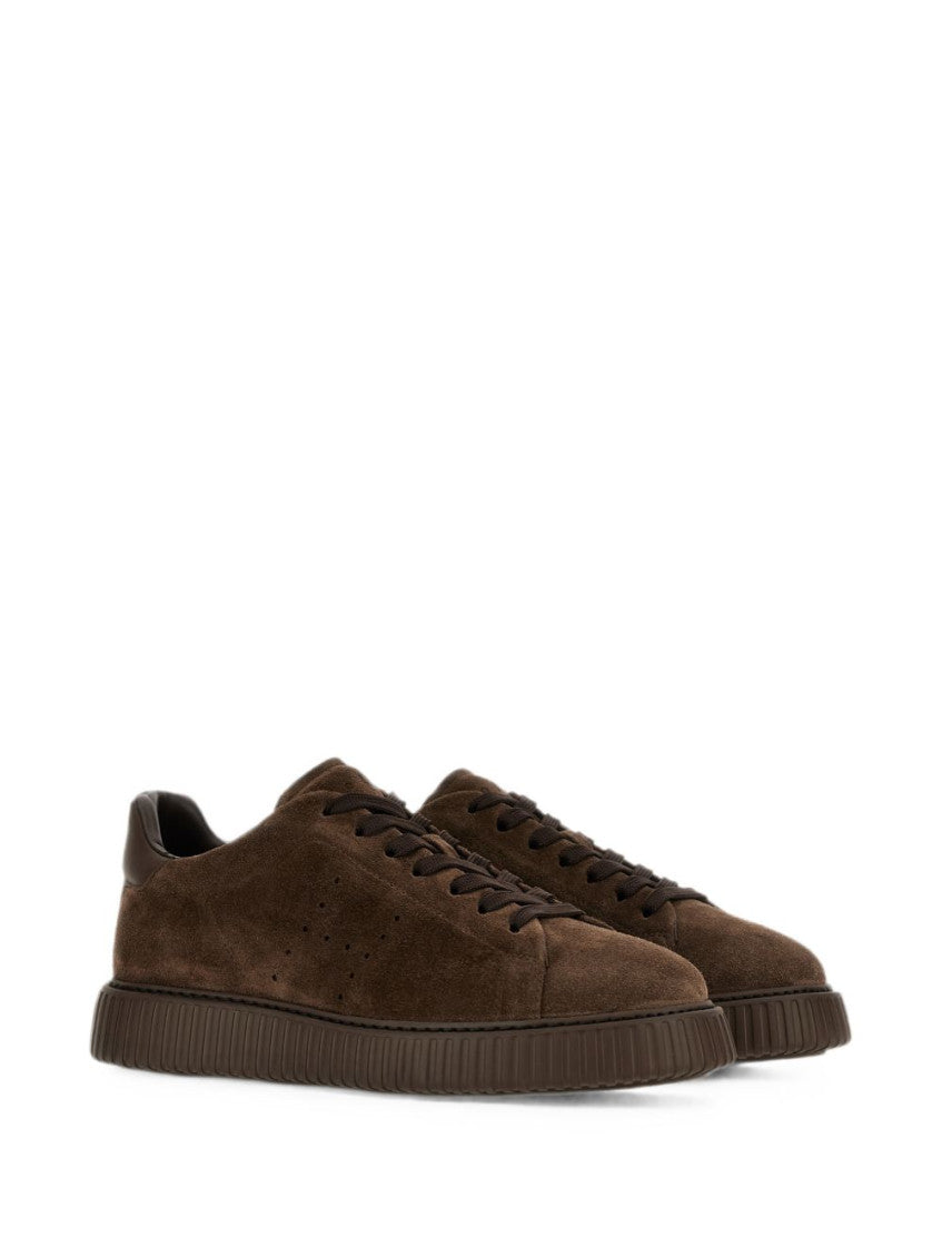 Brown Lace-up Sneakers 3