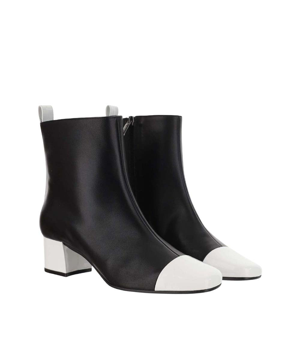 BlackWhite Two-Tone Boots 2