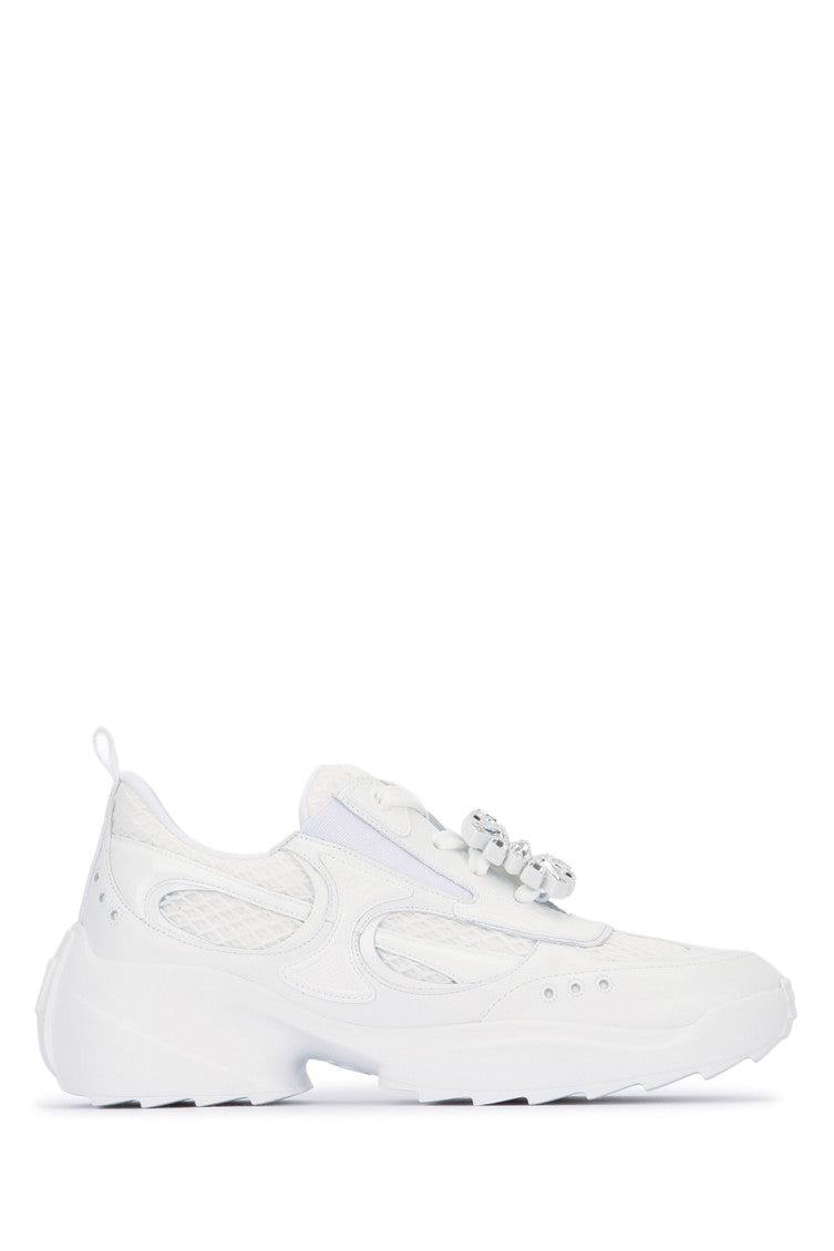 White Lace Up Sneakers 1