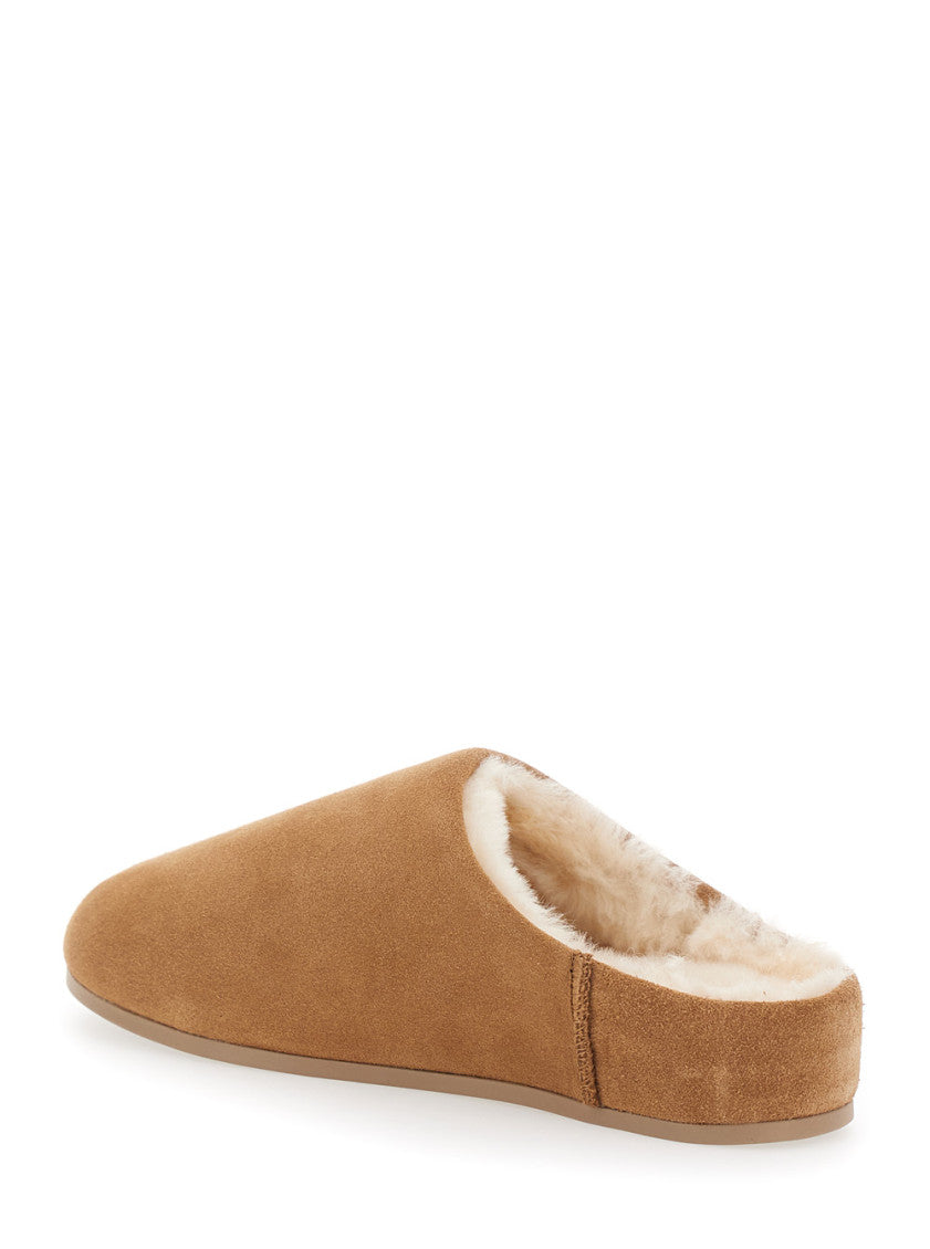 Brown Slip On Slides 3