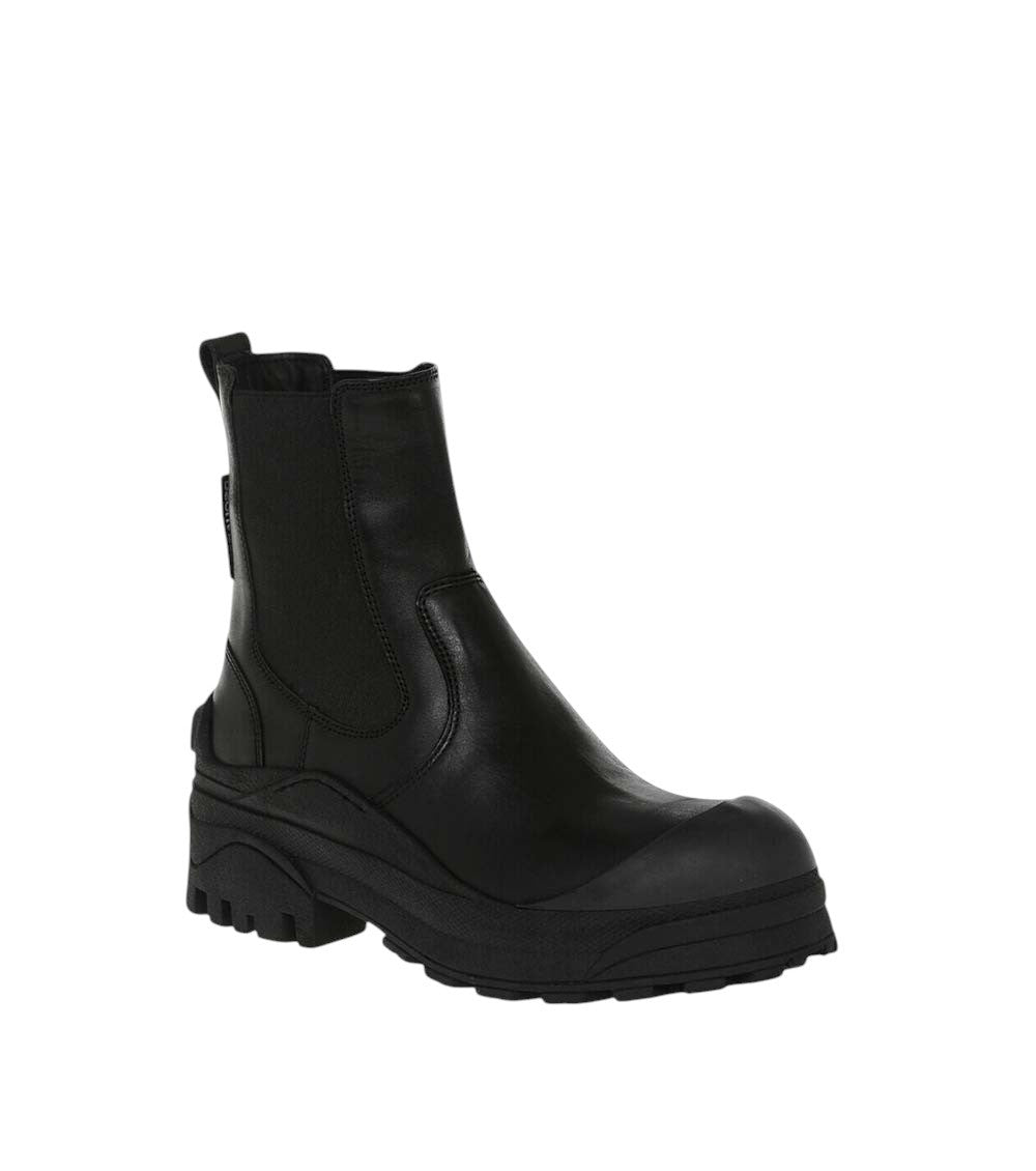 Black Leather Chelsea Boots 1