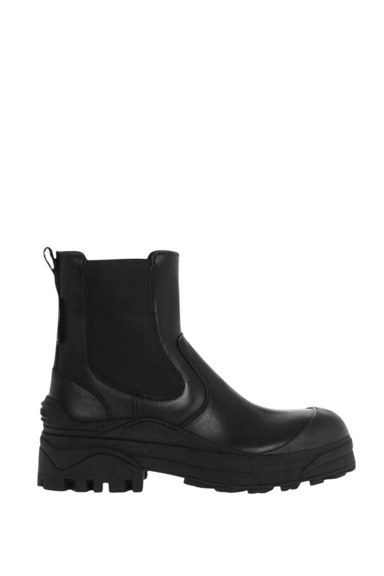 Black Leather Chelsea Boots 3