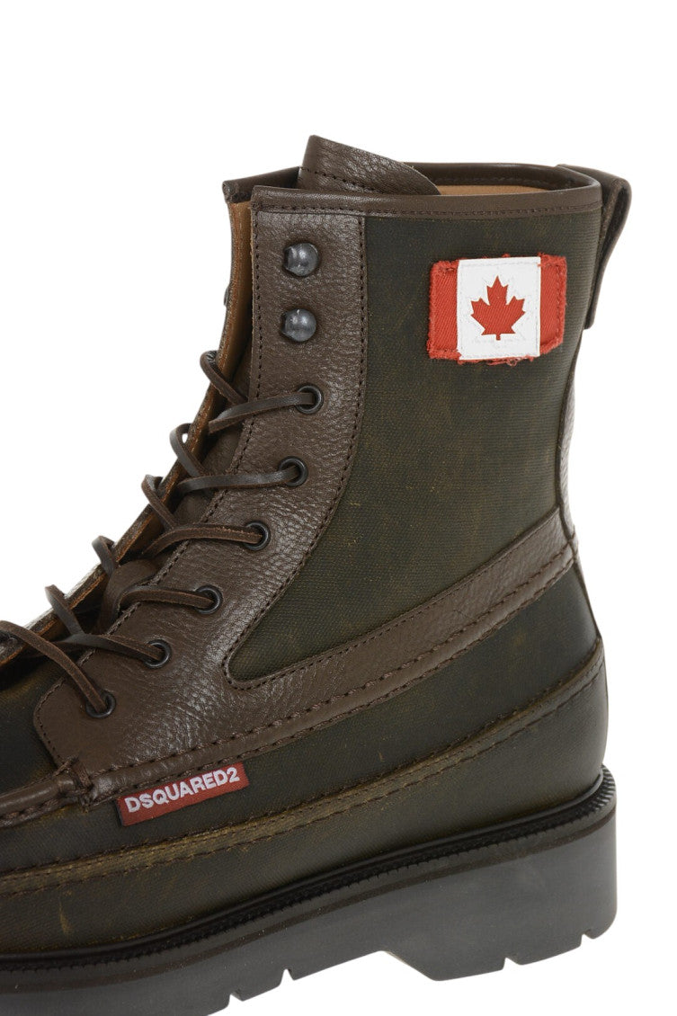 Brown Logo Boots 4