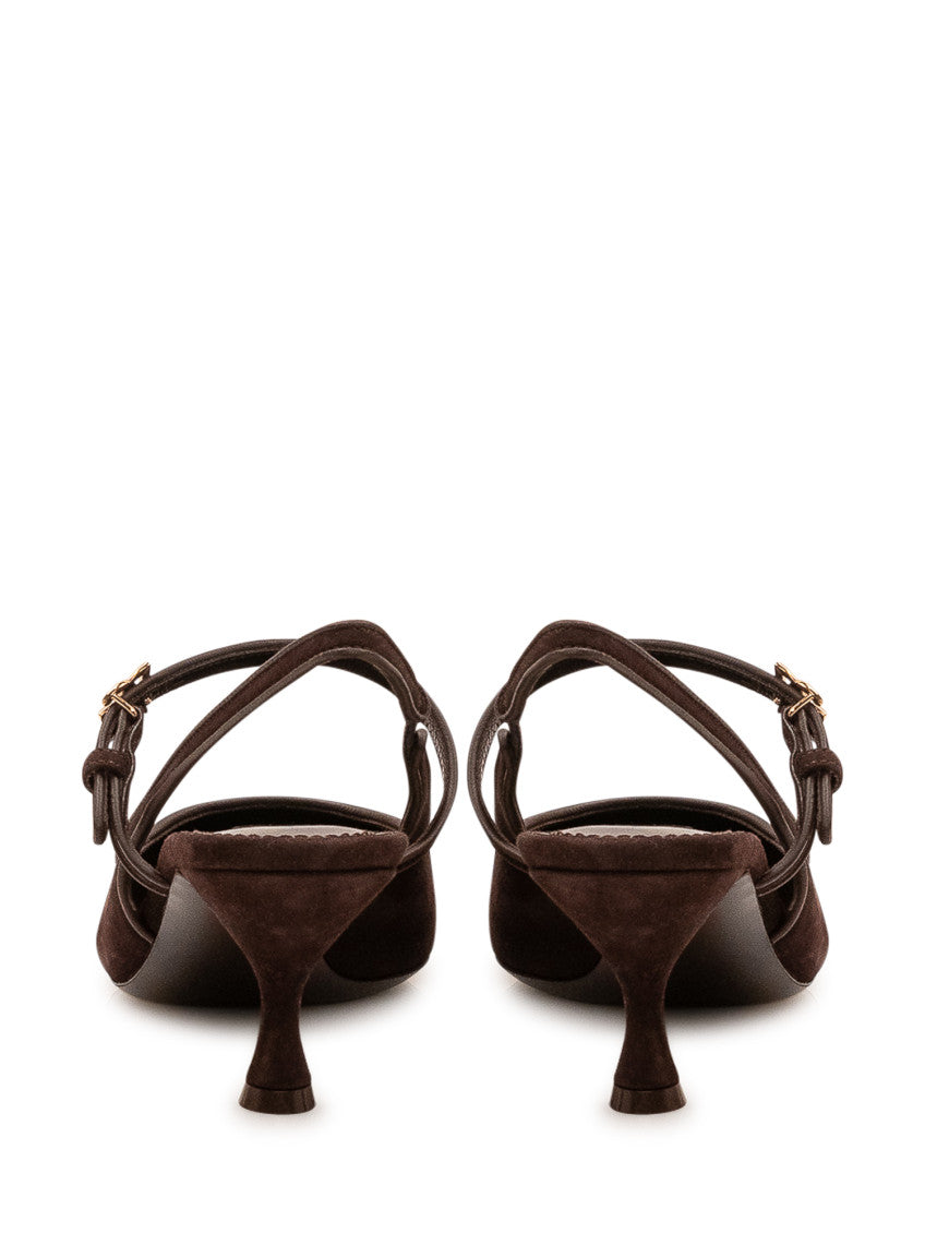 Brown Solid Collection Pumps 3