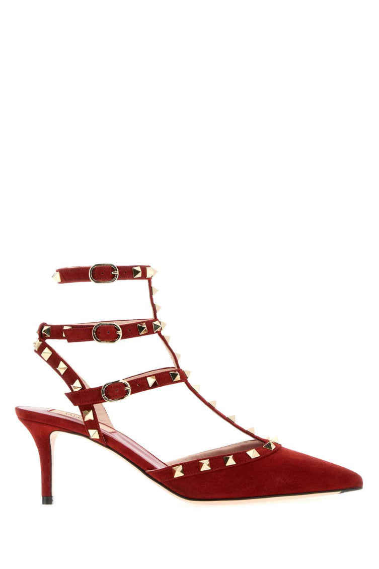 Red Studded Pumps 1