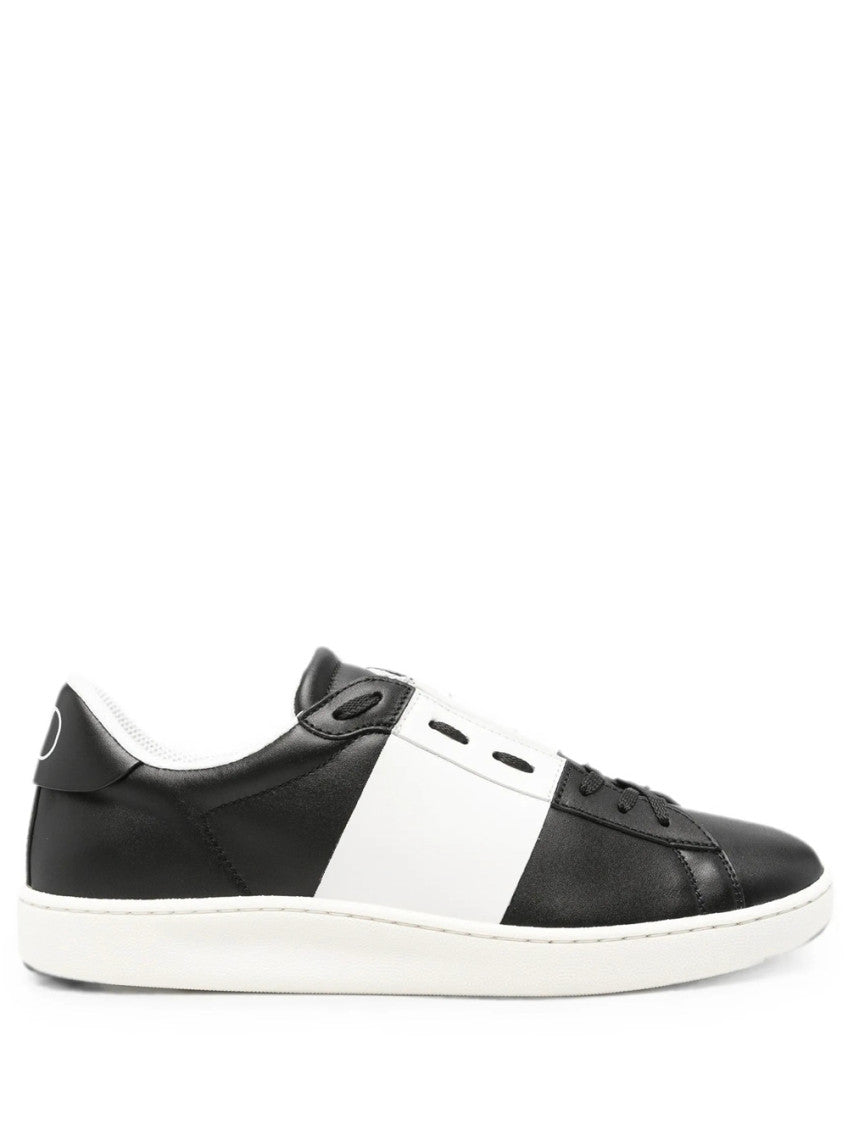BlackWhite Color Block Sneakers 1