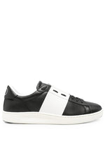 BlackWhite Color Block Sneakers 1