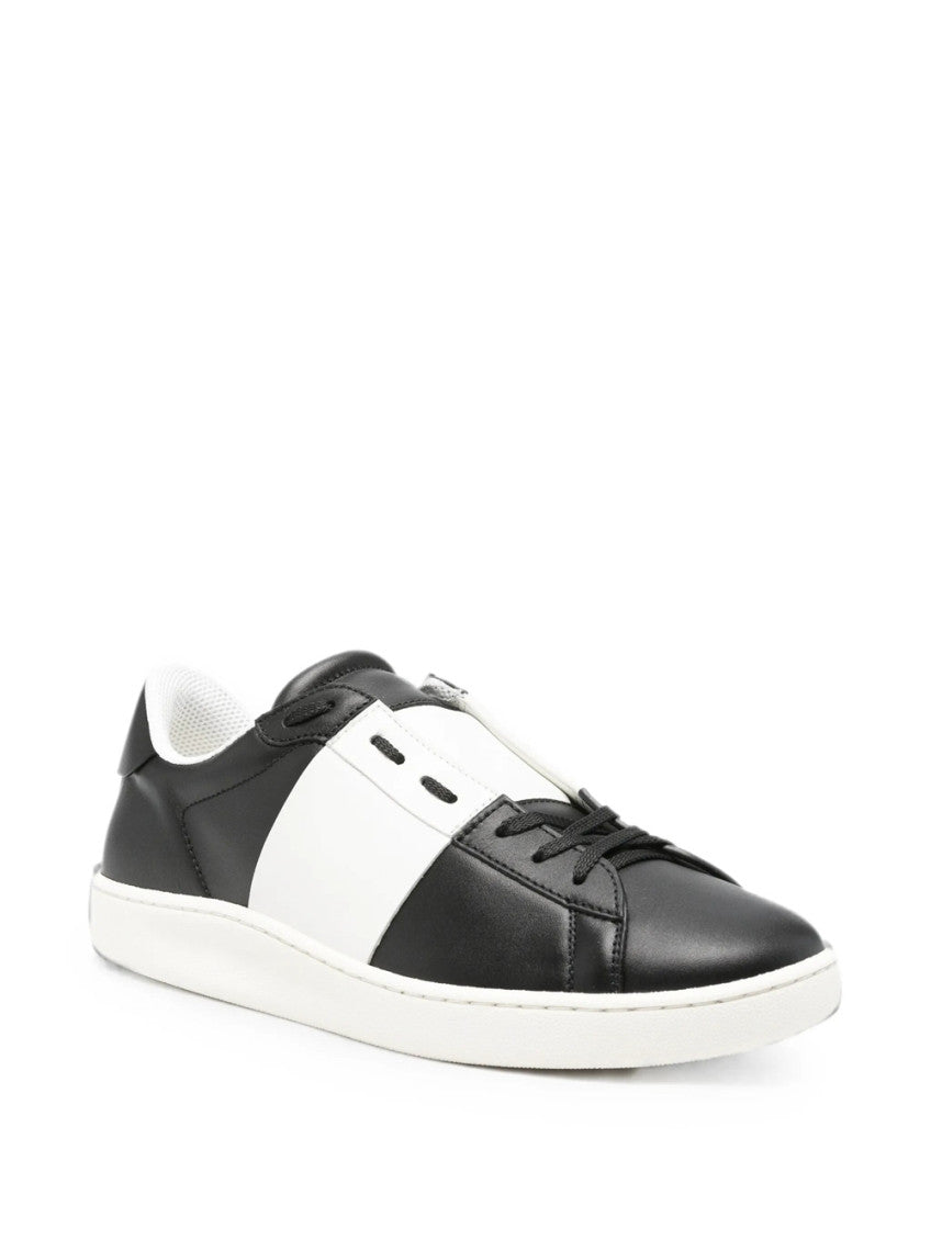 BlackWhite Color Block Sneakers 2