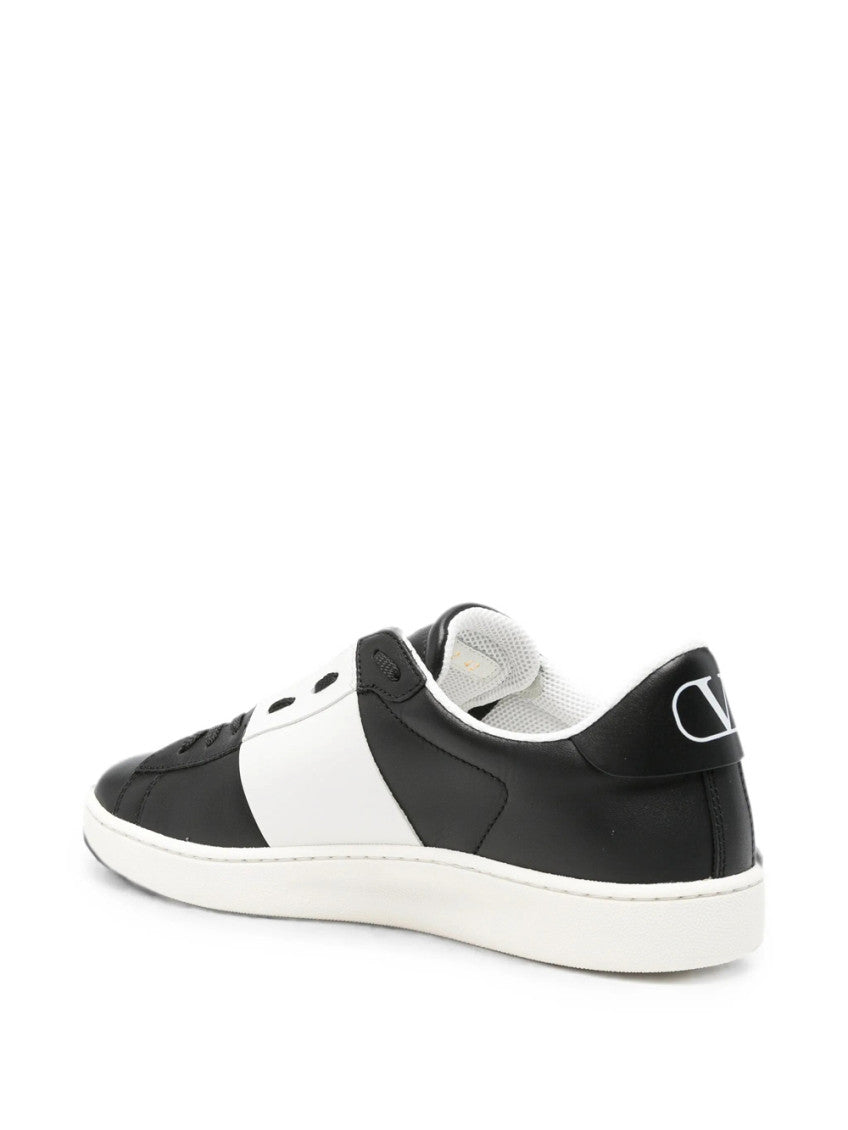 BlackWhite Color Block Sneakers 3
