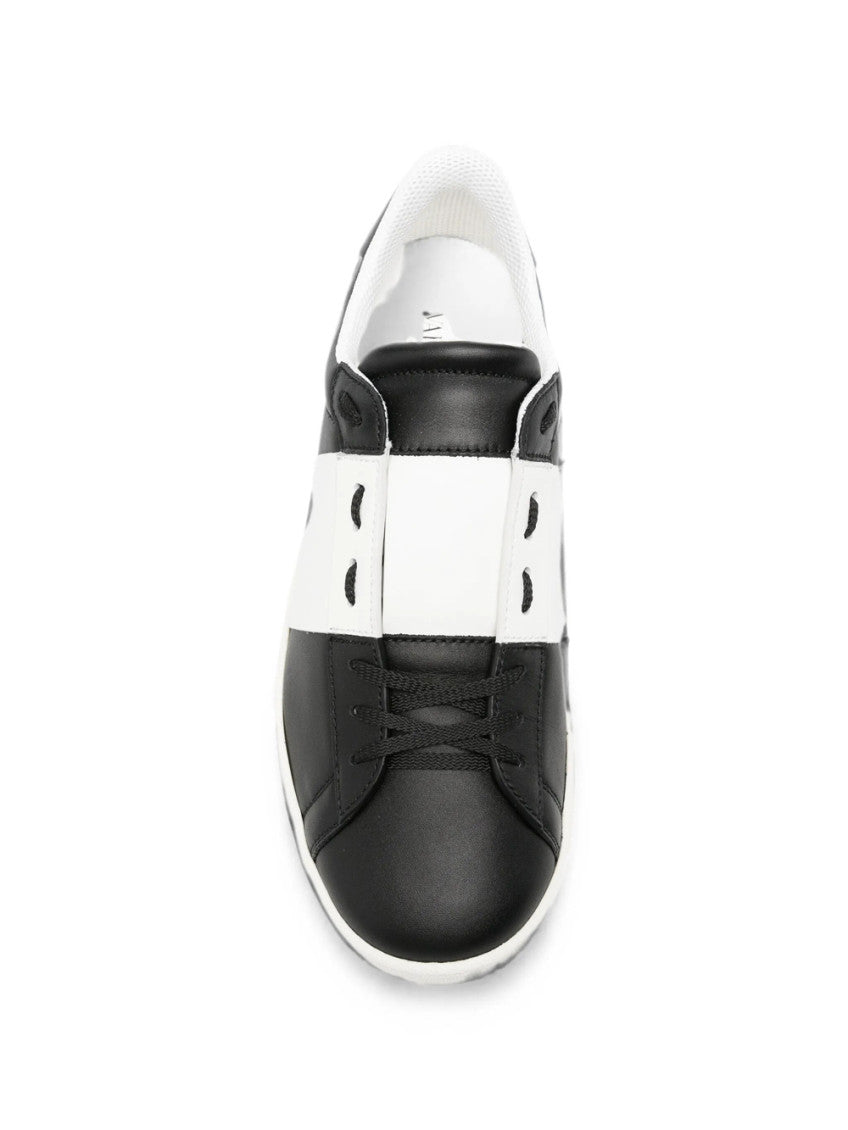 BlackWhite Color Block Sneakers 4