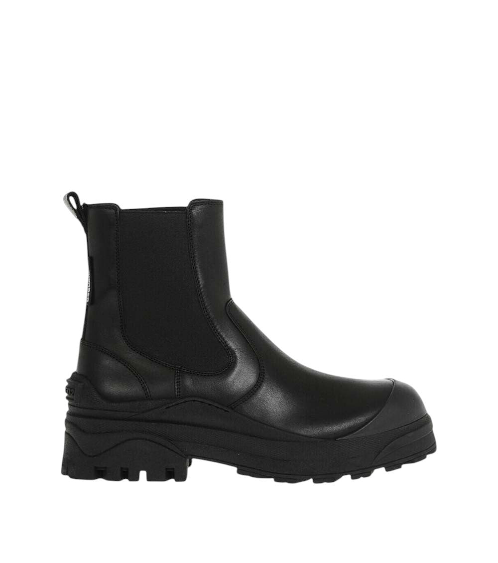 Black Leather Chelsea Boots 1