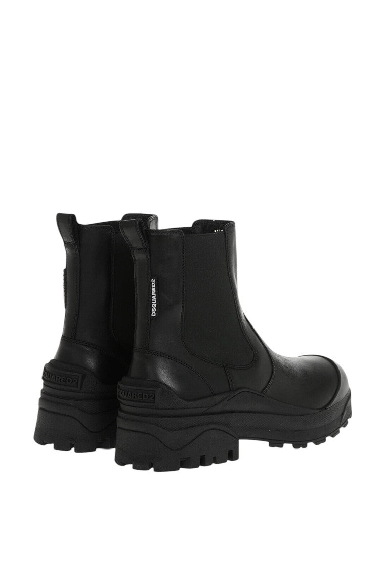 Black Leather Chelsea Boots 2