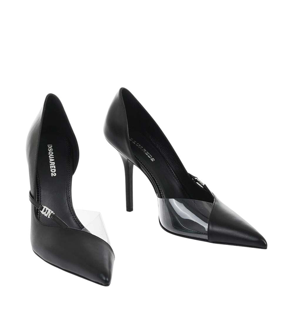 Black Leather Pumps 3