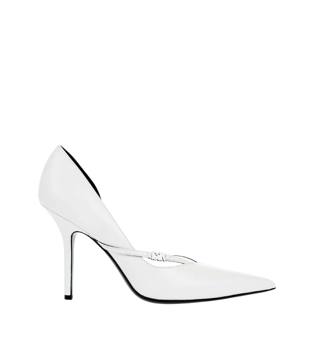 White Leather Pumps 1