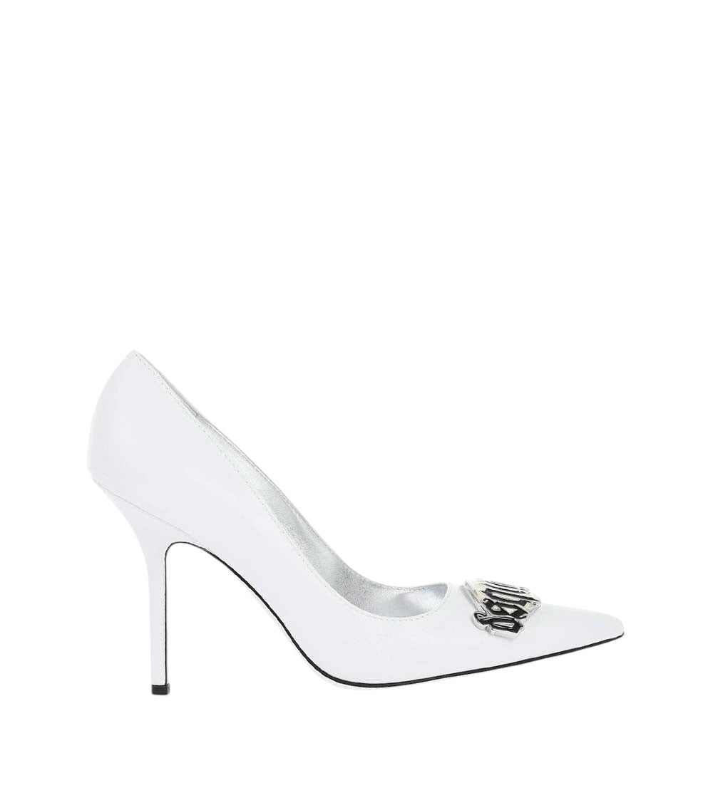 White Leather Pumps 1