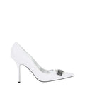 White Leather Pumps 1