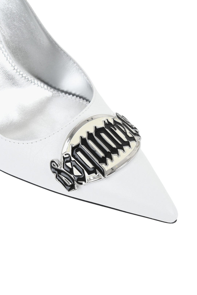 White Leather Pumps 2