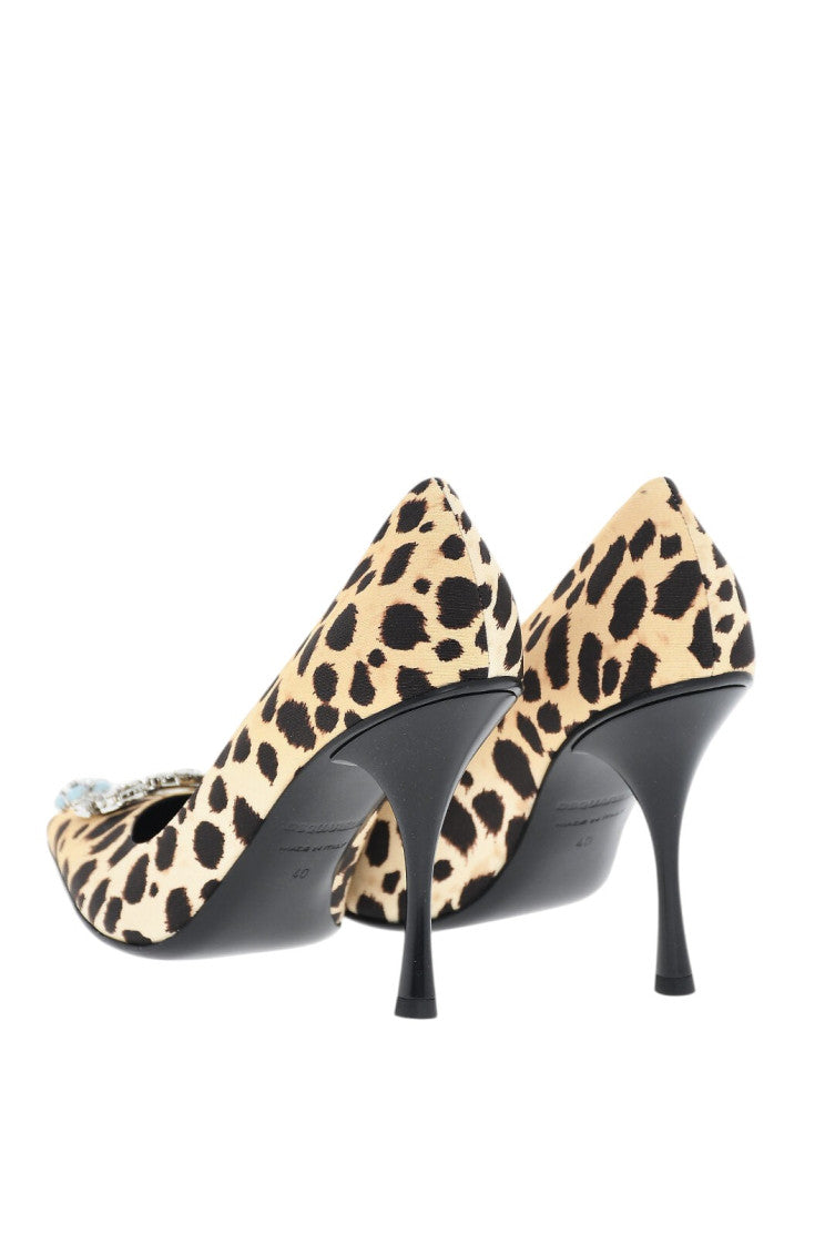 Leopard Print Slip-on Pumps 2
