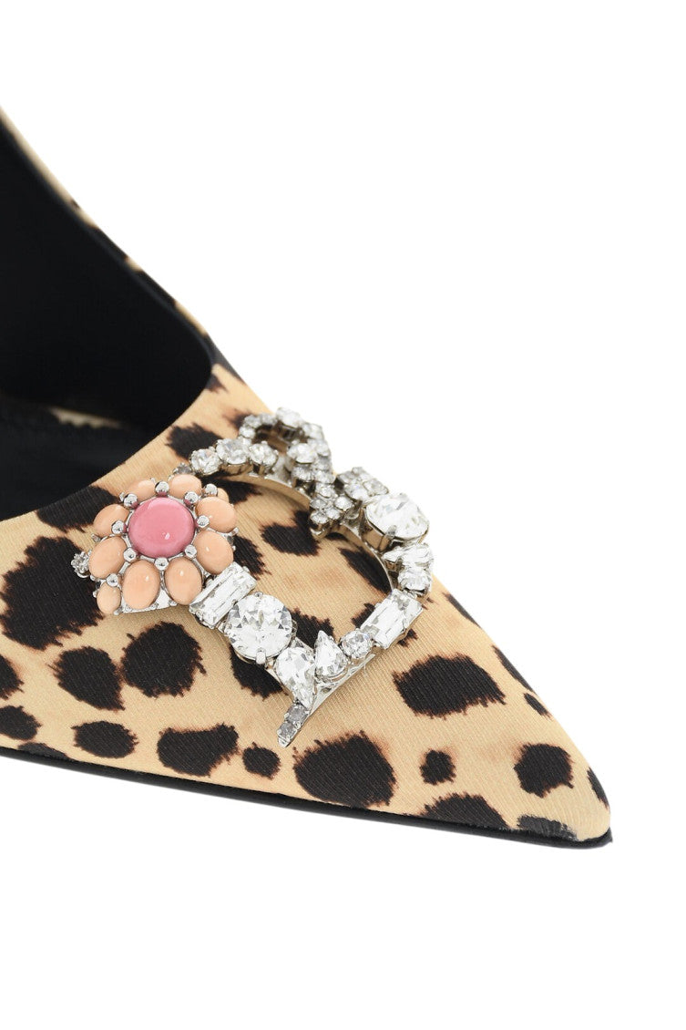 Leopard Print Slip-on Pumps 4