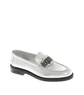 Silver Leather Loafers 1