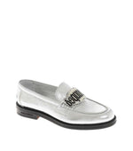 Silver Leather Loafers 1