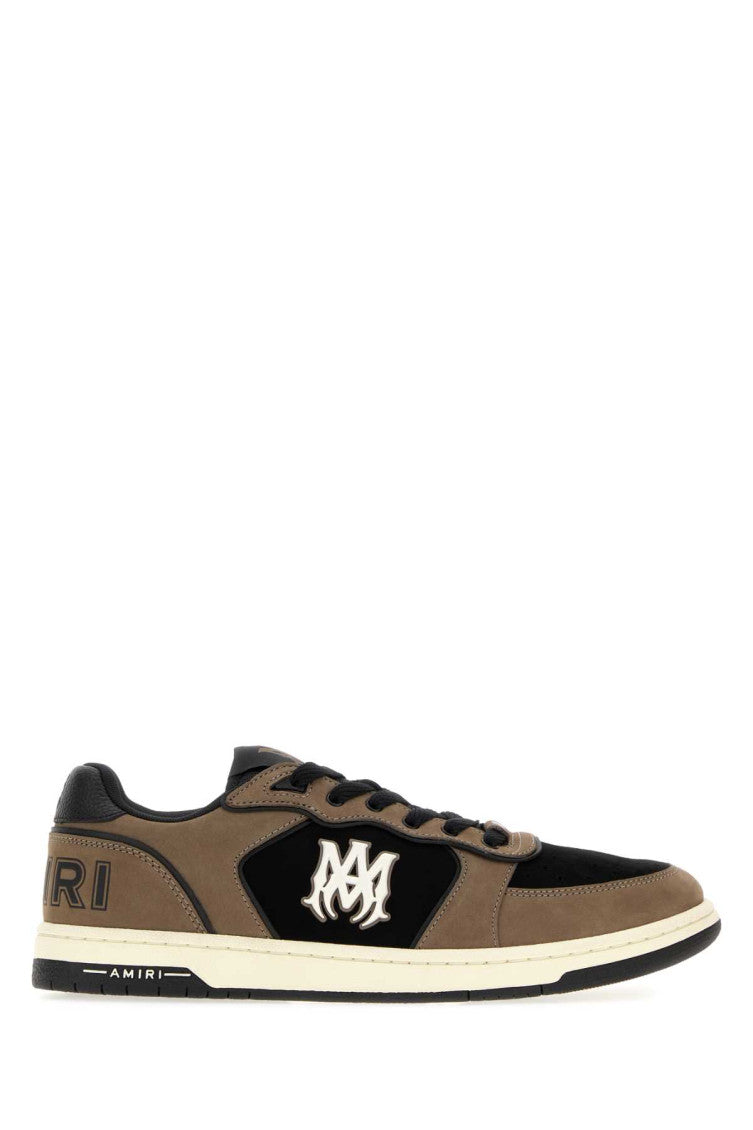 Brown Color Block Sneakers 1
