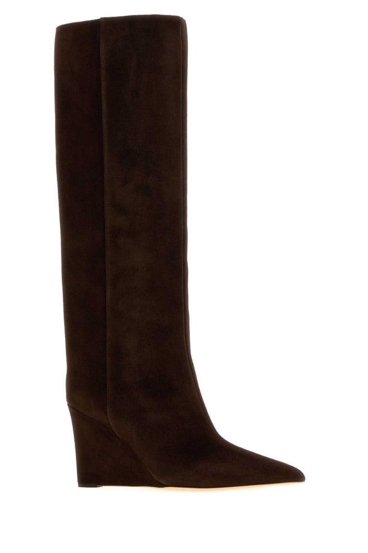 Brown Solid Boots 2