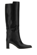 Black Solid Boots 1