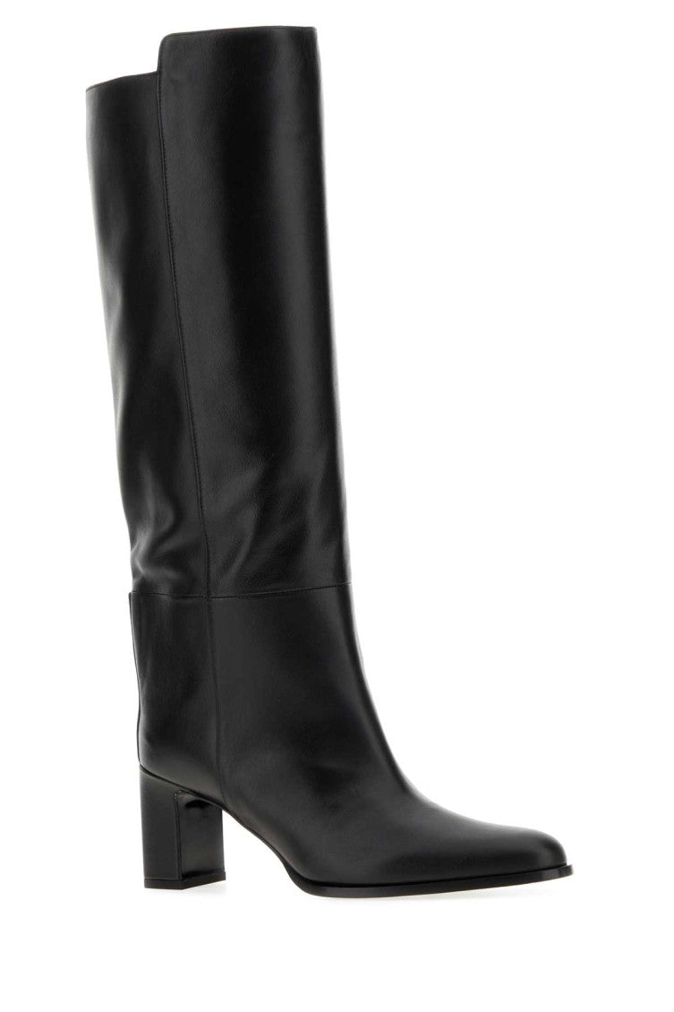 Black Solid Boots 2