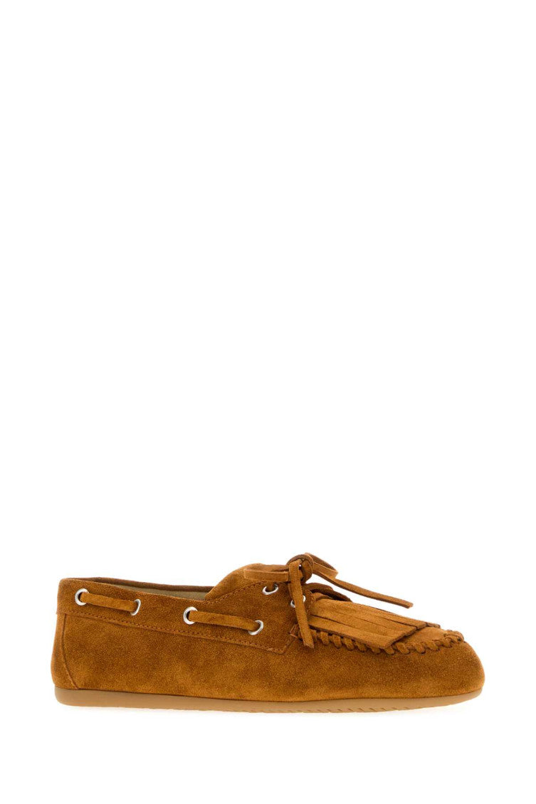Brown Lace Up Loafers 2