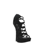 Black Suede Heels 1