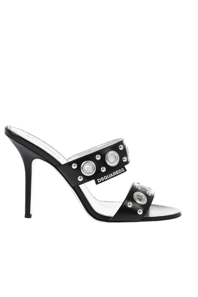 Black Leather Heels 1