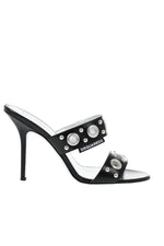 Black Leather Heels 1