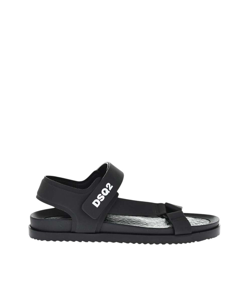 Black Leather Sandals 1