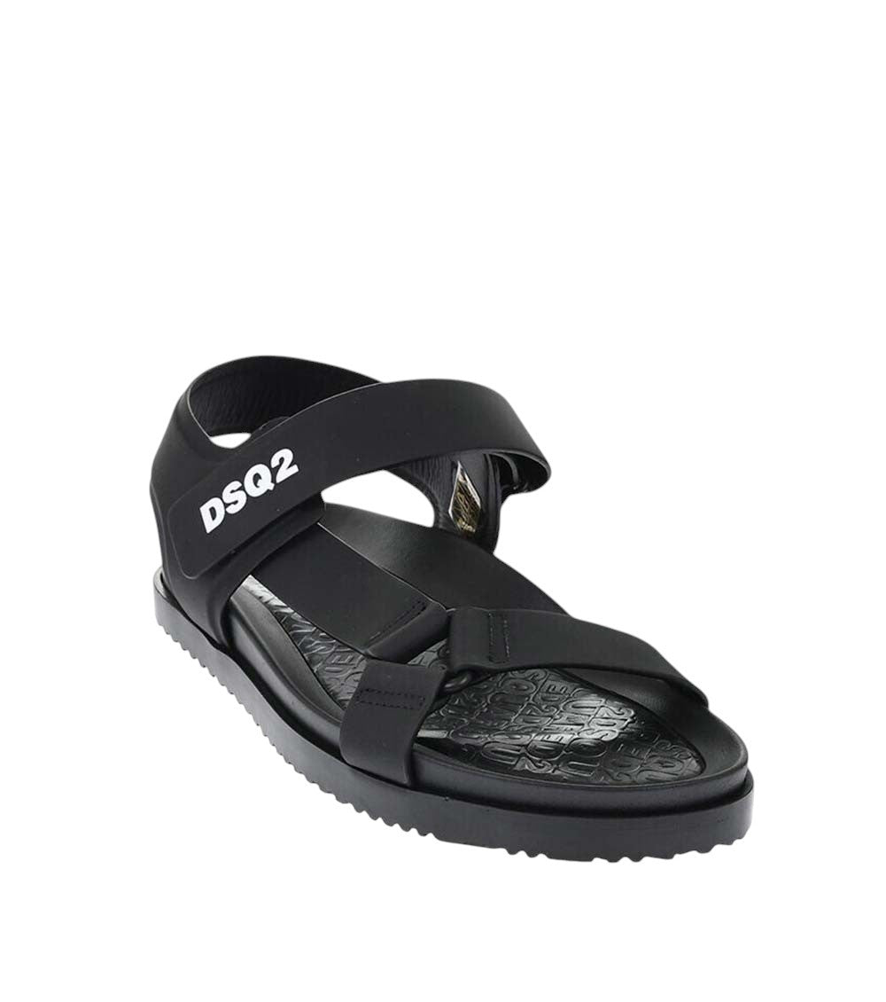 Black Leather Sandals 3